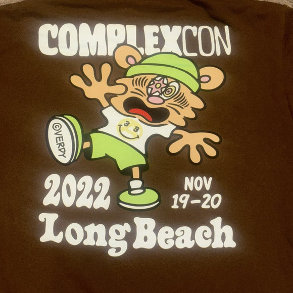 COMPLEXCON X VERDY Brown Chest Logo Graphic Hoodie‎ Medium - Picture 2 of 13
